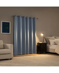 Sun Zero Sheridan Magnetic Closure Blackout Grommet Curtain Panel Pair