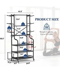 Mythinglogic Extra Large Home Gym Storage Rack