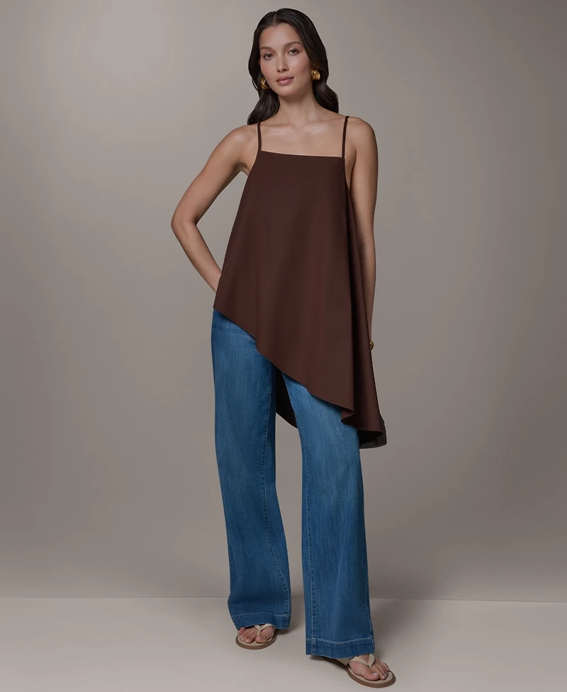 Donna Karan Weekend Women's Square Neck Cami Blouse