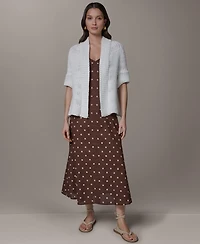 Donna Karan Weekend Women's Drop Shoulder Cardigan