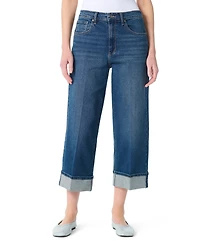 Gloria Vanderbilt Women's High-Rise Cuffed Cropped Jeans