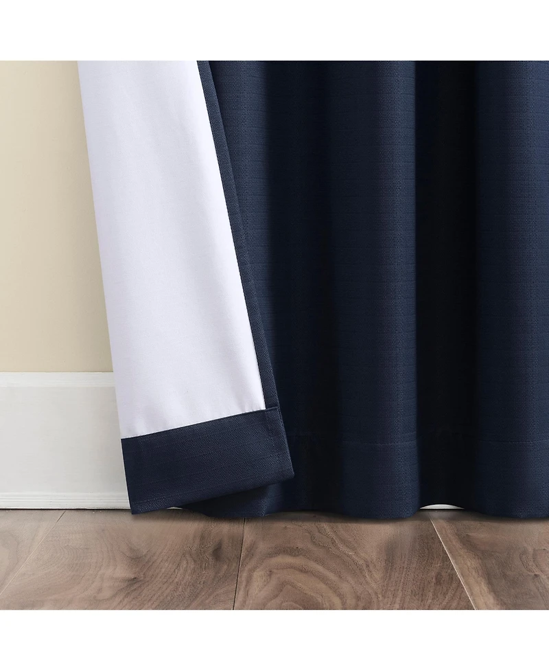 Sun Zero Karina Textured Blackout Rod Pocket Curtain Panel