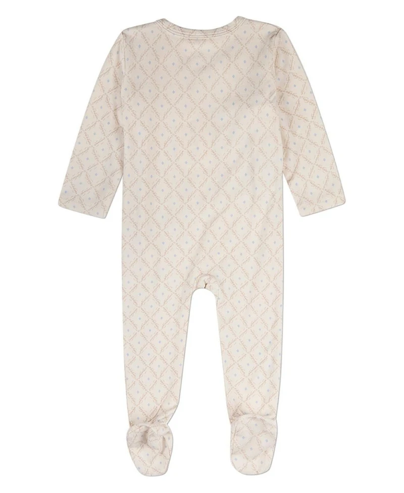 MeMoi Baby Boys Harlequin Diamond All Over Print Footie