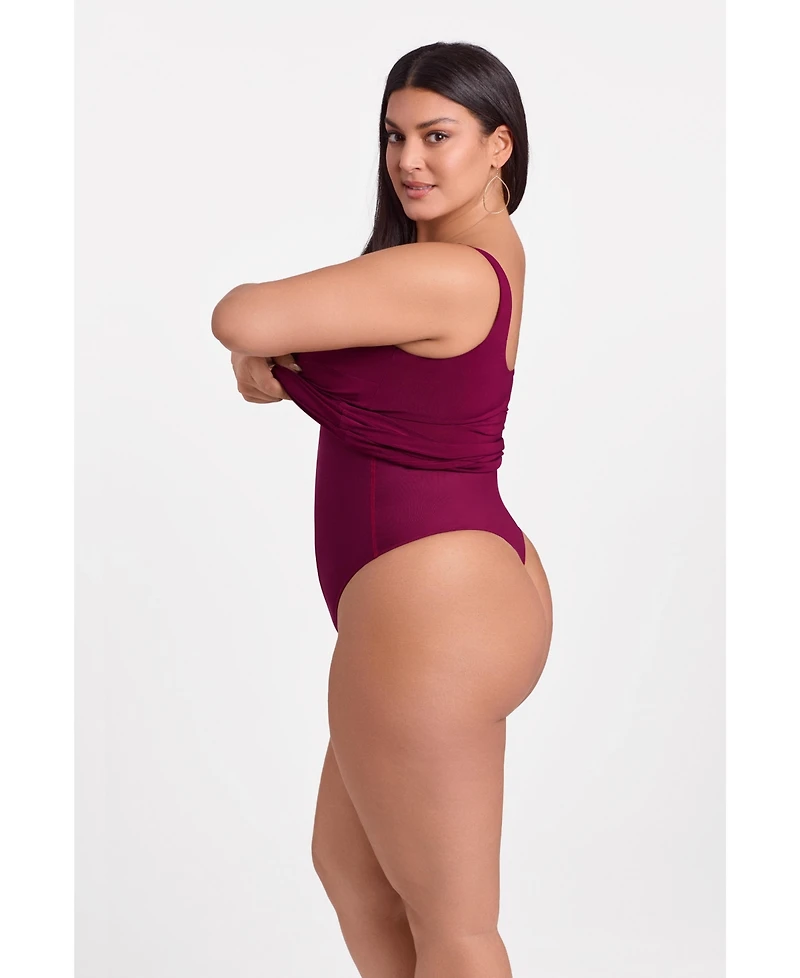 S3 Apparel Women's Shirred Waist Square Neck Sculpting Tank Mini Dress