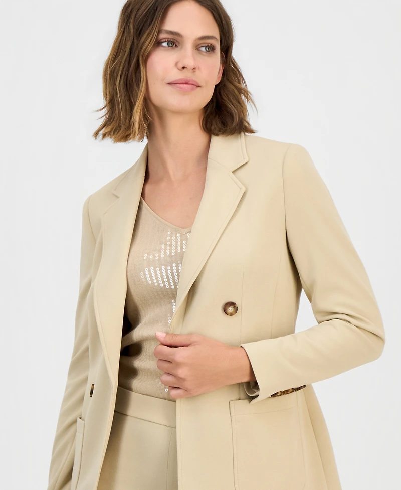 Anne Klein Women's Faux Double-Breasted Blazer