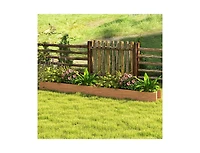 Slickblue Raised Wood Planter for Vegetables, Herbs & Flowers