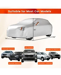 Gouun 190-in Universal Fit Suv Car Cover, Waterproof Uv Protection with Storage Bag