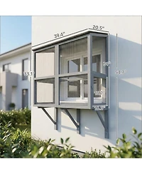 Zeus and Ruta Heavy Duty Outdoor Cat Catio with Mesh Cover for Indoor Cats