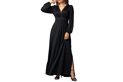 Kiyonna Women's Kelsey Long Sleeve Maxi Dress
