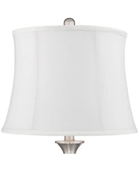 Regency Hill Arden 25" High Twist Modern Coastal Table Lamps Set of 2 Glass Shade Living Room Bedroom Bedside
