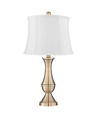 Regency Hill Becky Traditional Table Lamps 24 3/4" High Set of 2 Antique Softback Shade for Bedroom Living Room Bedside Nightstand Office