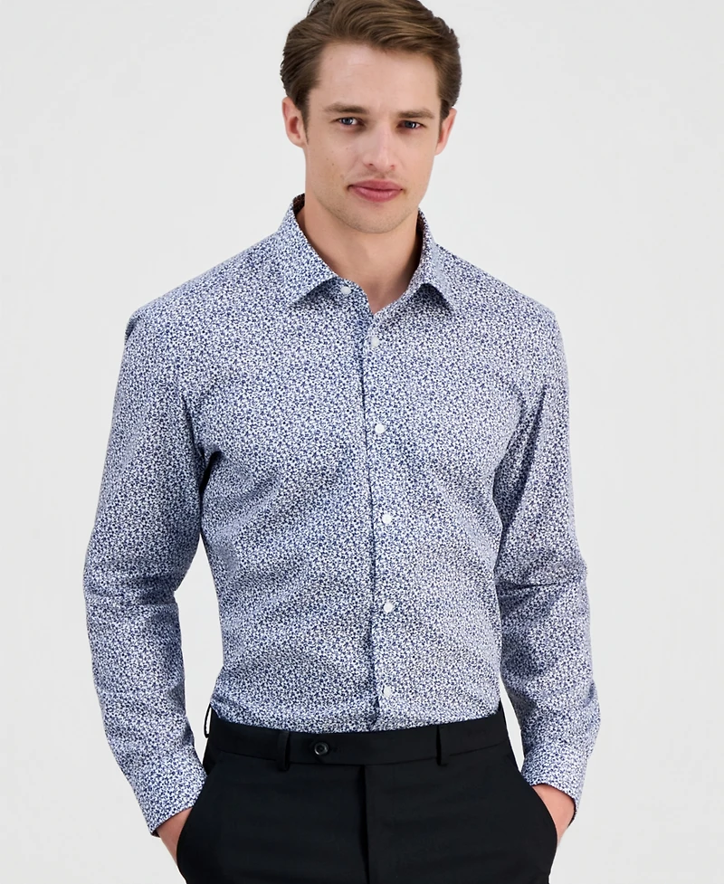 Hugo by Boss Men's Modern-Fit Patterned Dress Shirt