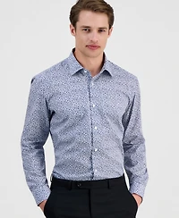 Hugo by Boss Men's Modern-Fit Patterned Dress Shirt