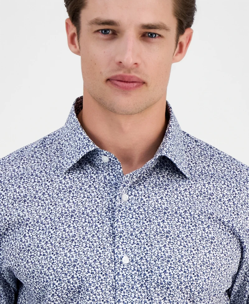 Hugo by Boss Men's Modern-Fit Patterned Dress Shirt