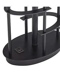 Possini Euro Design Possini Euro Open Grid 29 1/2" High Metal Usb Table Lamp
