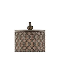 Regency Hill Vichelis 34" Tall Skinny Candlestick Buffet Traditional End Table Lamps Set of 2 Metal Living Room Bedroom