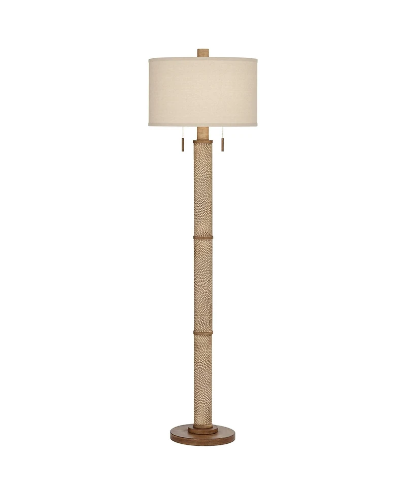 Barnes and Ivy Santiago 65" Tall Modern Country Floor Lamp with Pull Chain