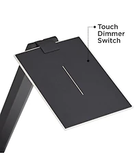 Possini Euro Design Rayven 22" High Modern Desk Lamp Adjustable Height Led Usb Port Finish Metal Single Home Office Charging