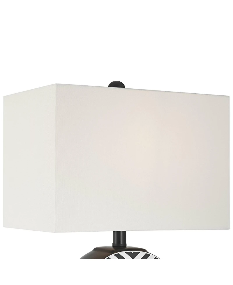 360 Lighting Fraser 21 1/2" Ceramic Disc 3-Way Table Lamp