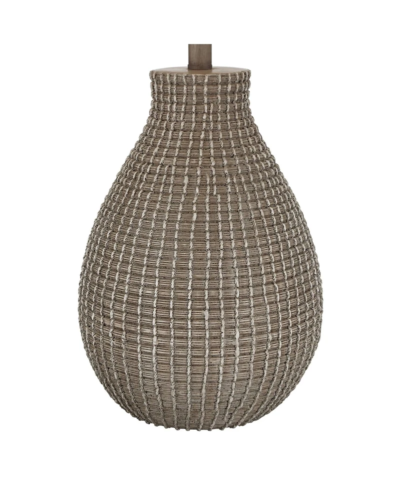 360 Lighting Lara 28" Tall Gourd Farmhouse Rustic Country Cottage Table Lamp Single Living Room Bedroom