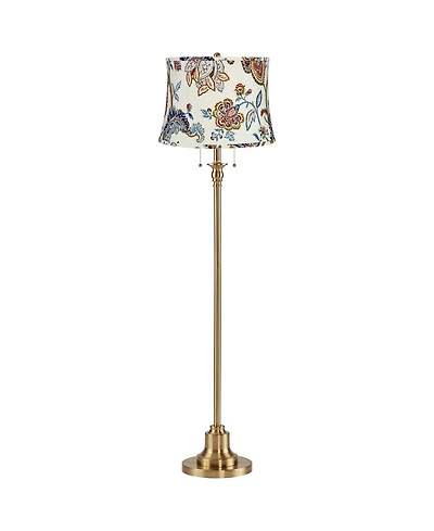 360 Lighting Dyna Traditional 58" Tall 2-Light Standing Floor Lamp Pull Chain