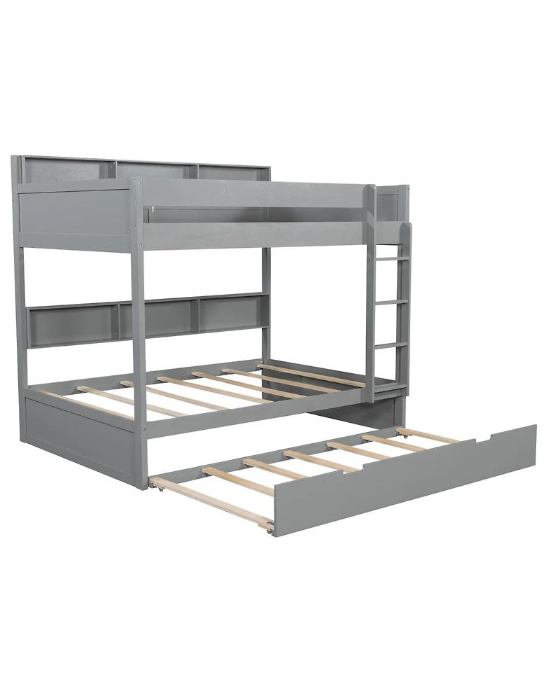 Streamdale Furniture Twin over twin bunk bed with trundle