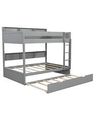 Streamdale Furniture Twin over twin bunk bed with trundle