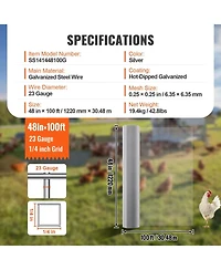 Sugift Hardware Cloth Galvanized Wire Mesh for Fencing