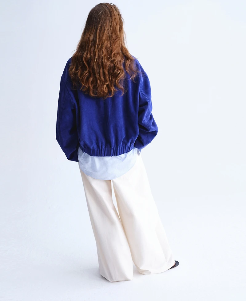 Selection Mango Women's Oversized Suede Jacket