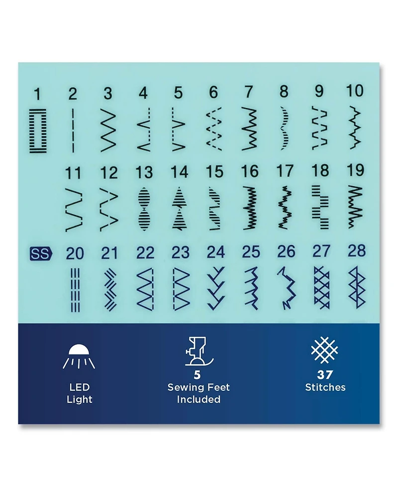 Brother user-friendly features and lightweight Sewing Machine