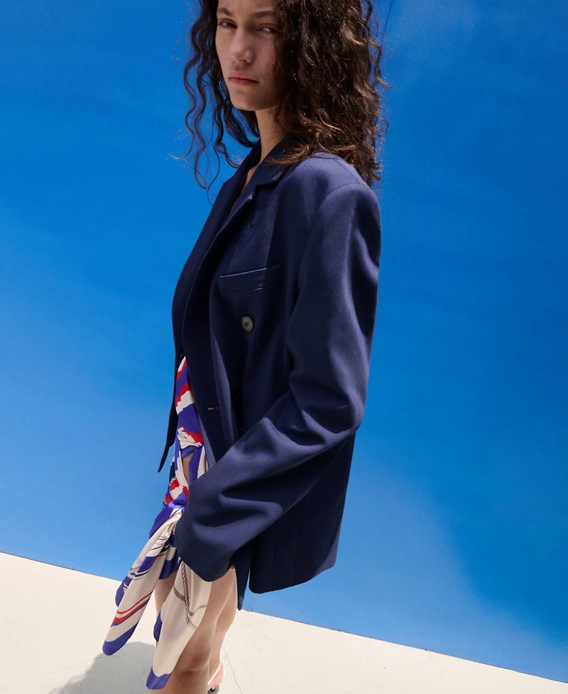 Selection Mango Women's Double-Breasted Suit Blazer