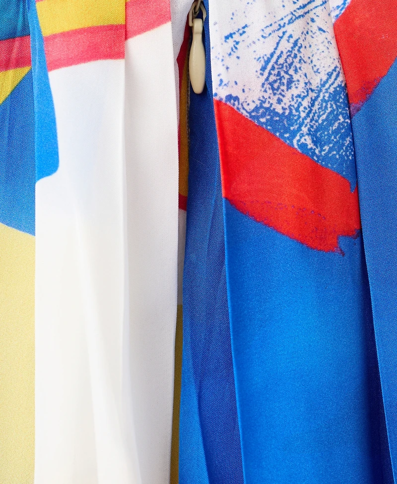 Selection Mango Women's Asymmetrical Printed Skirt