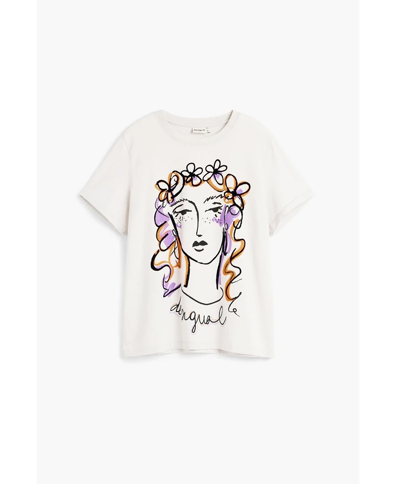 Desigual Women's Printed face t-shirt