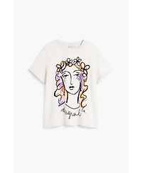 Desigual Women's Printed face t-shirt