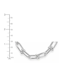 And Now This Fine Silver-Plated or 18K Gold-Plated Graduated Chain Link Necklace