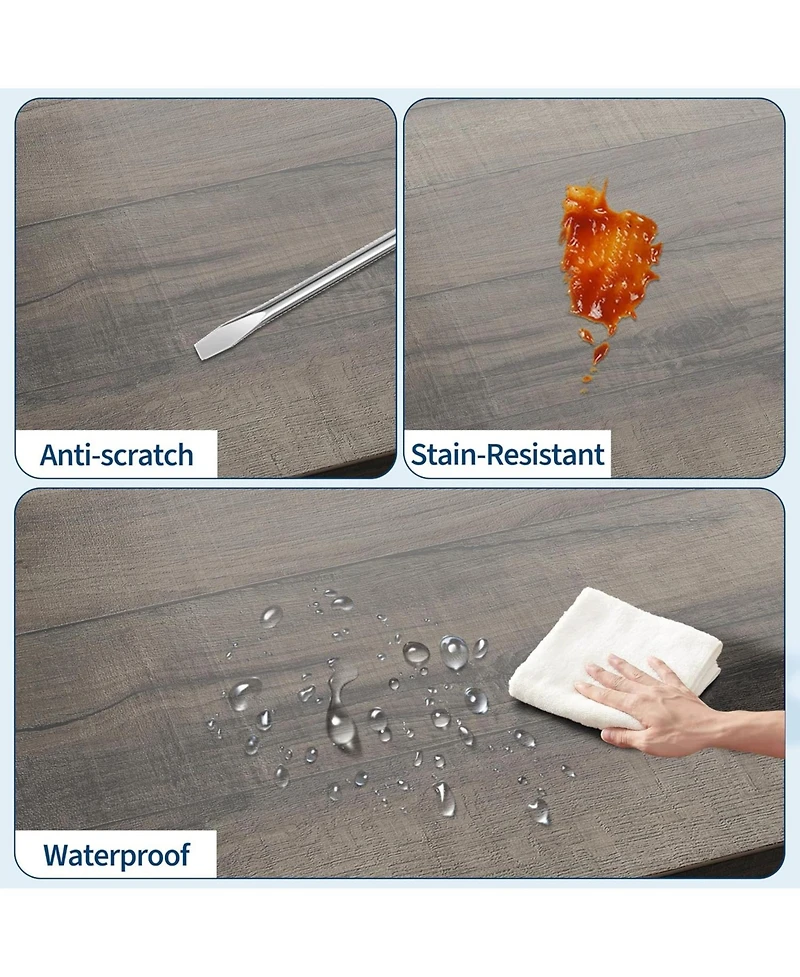 gaomon Tv Stand for 47" Tv, Modern Console with Adjustable Shelf, Cable Holes, Media Cabinet, U-Shaped Legs