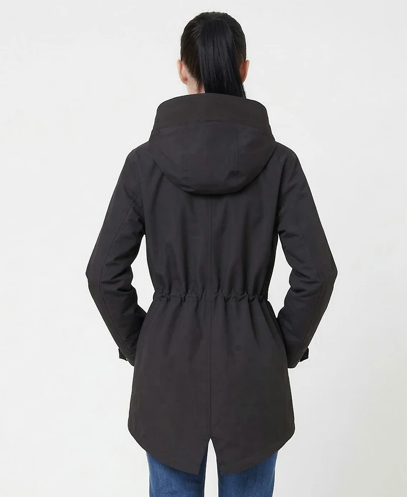 Rokka&Rolla Women's Stand Collar Trench Coat Windbreaker