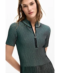 Desigual Women's Textured zipper dress