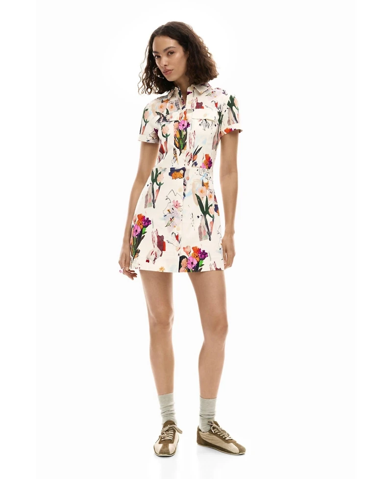 Desigual Women's Short collage dress