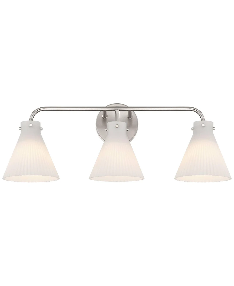 Possini Euro Design Possini Euro Cielo 24" Wide Brushed Nickel 3-Light Bath Light