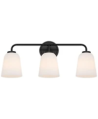 Possini Euro Design Possini Euro Bouchard 24" Wide Black 3-Light Bath Vanity Light