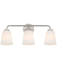 Possini Euro Design Possini Euro Bouchard 24"W Brushed Nickel 3-Light Bath Vanity Light