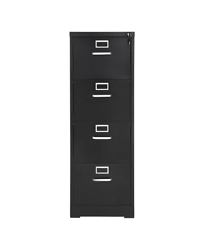 Gouun 4 Drawer File Cabinet with Lock, Metal Vertical Filing Storage Cabinets for Home Office, Heavy