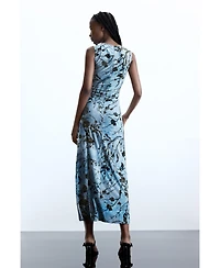 Desigual Women's Flocked midi dress