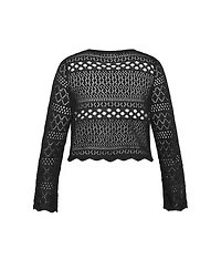City Chic Women's Plus Crochet Love Top