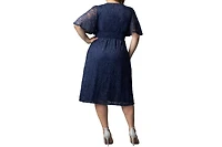 Kiyonna Plus Fable Lace Cocktail Dress