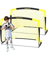 Happy Jump Portable Soccer Goal, Large-Frame Design Built for Long-Term Development, Easy Setup for Backyard, Park or School Training