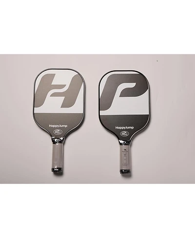 Happy Jump Usapa Approved Pickleball Rackets Set of 2, Fiberglass Paddles with Bag, 2 Indoor and 2 Outdoor Balls, Lightweight for Men and Women
