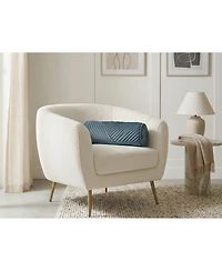 Edie@Home Chelsea Spliced Neckroll Decorative Pillow