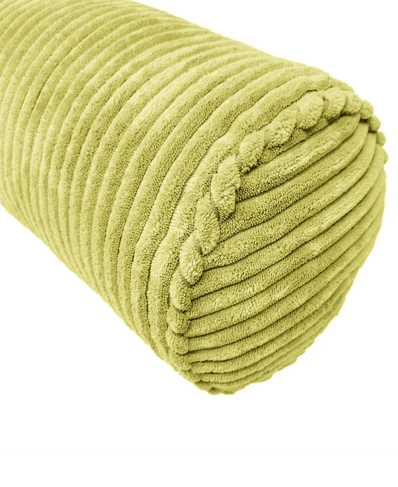 Edie@Home Bowery Corduroy Neckroll Decorative Pillow, 8" x 24"